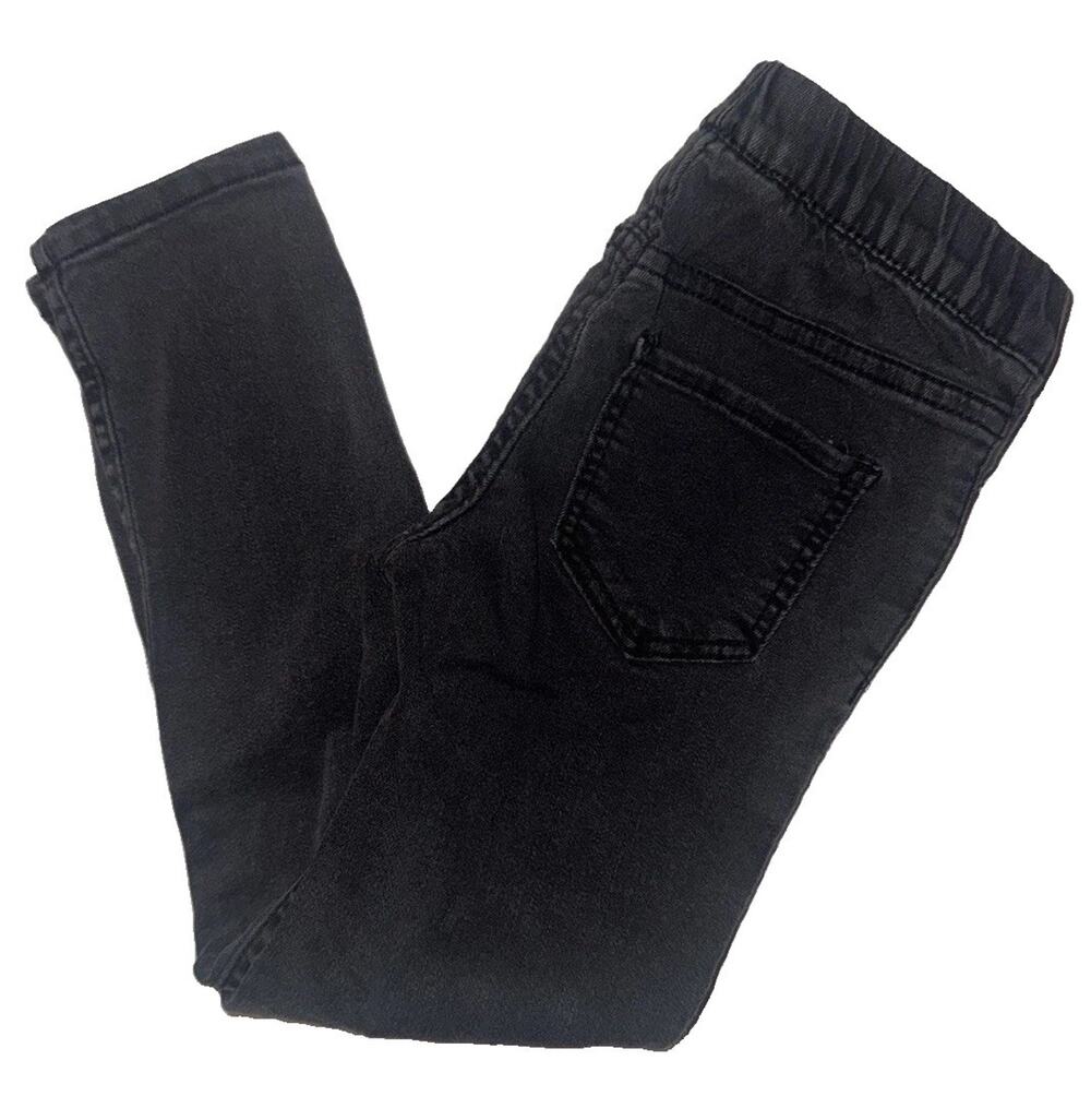 H&M Girls 4T Black Pull On Jeggings Skinny Stretch Jeans Size 110